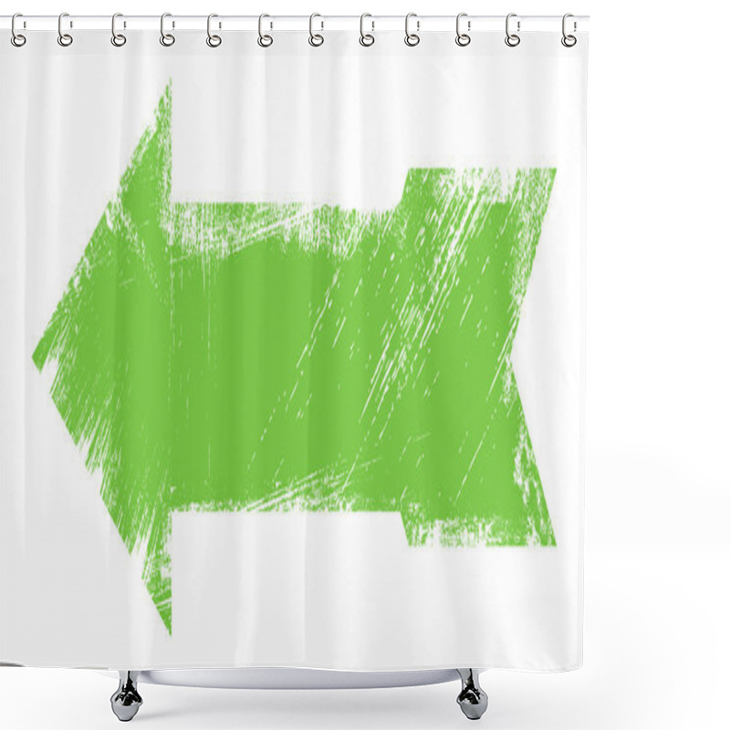 Personality  Green Grunge Arrow Vector Shower Curtains