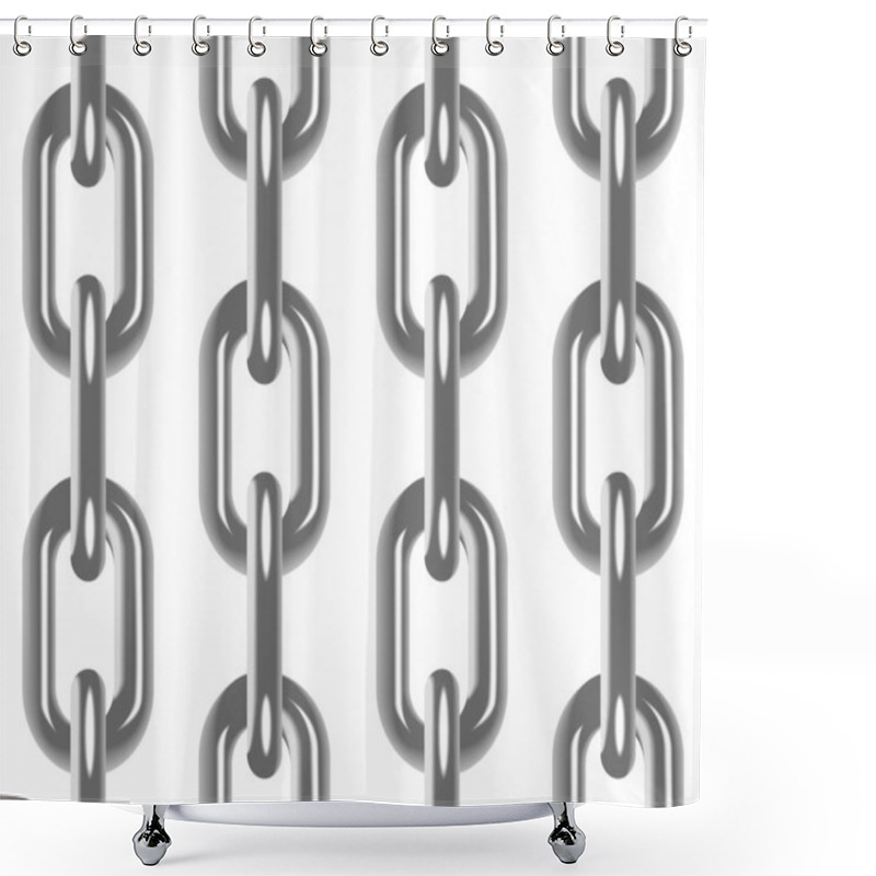 Personality  Chain Seamless Background Shower Curtains