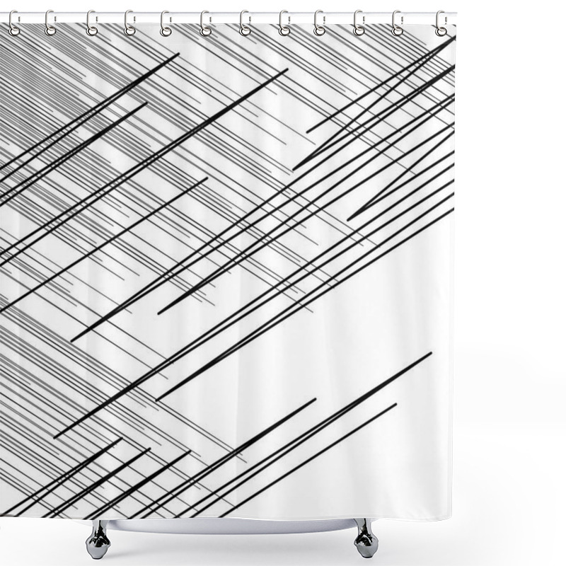 Personality  Matrix, Grid, Mesh Pattern Of Intersecting Irregular, Dynamic Li Shower Curtains