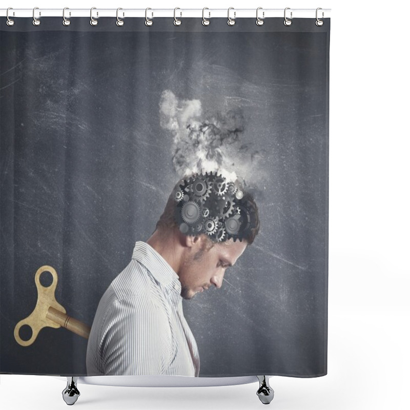 Personality  Stress Concept Shower Curtains