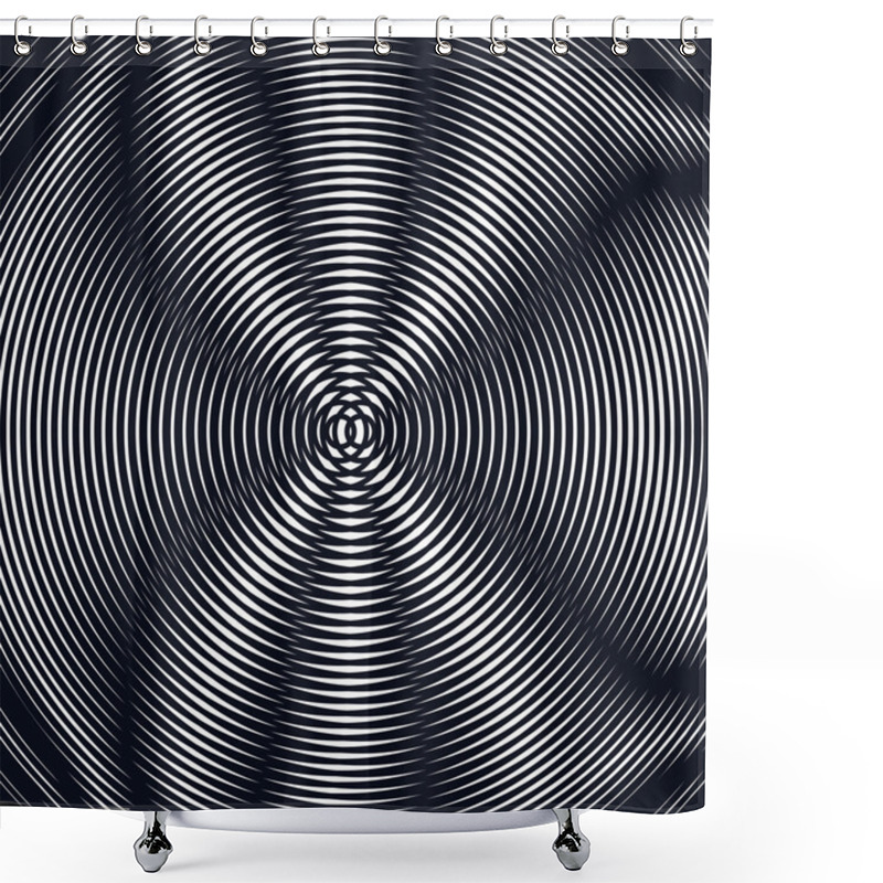 Personality  Moire Pattern Background Shower Curtains