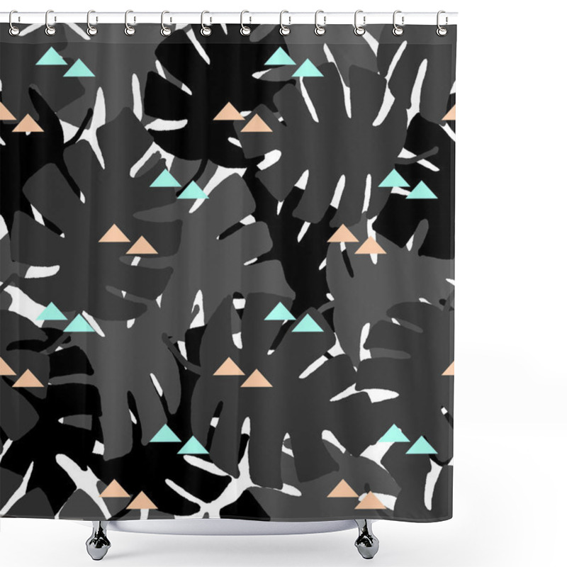 Personality  Seamless Tropical Pattern Shower Curtains