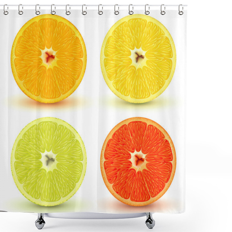 Personality  Citrus Fruits Shower Curtains