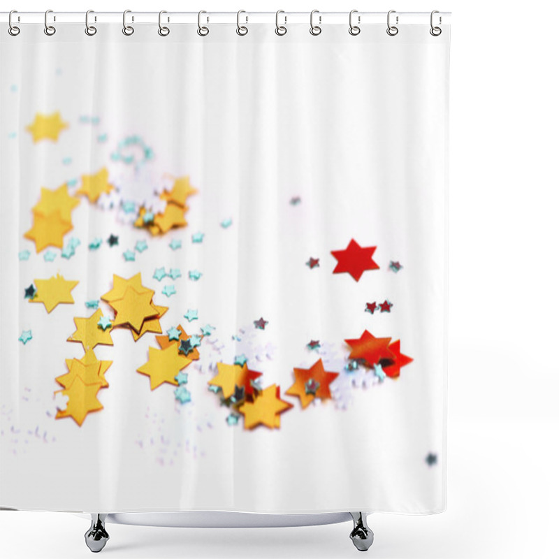 Personality  Christmas Background Shower Curtains