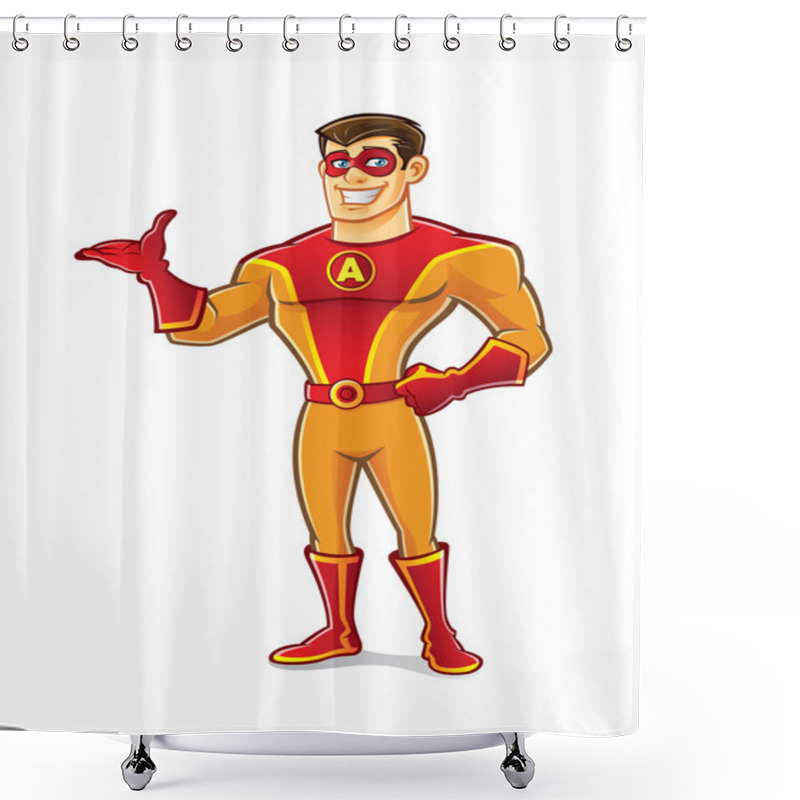 Personality  Handsome Superhero Welcome Shower Curtains