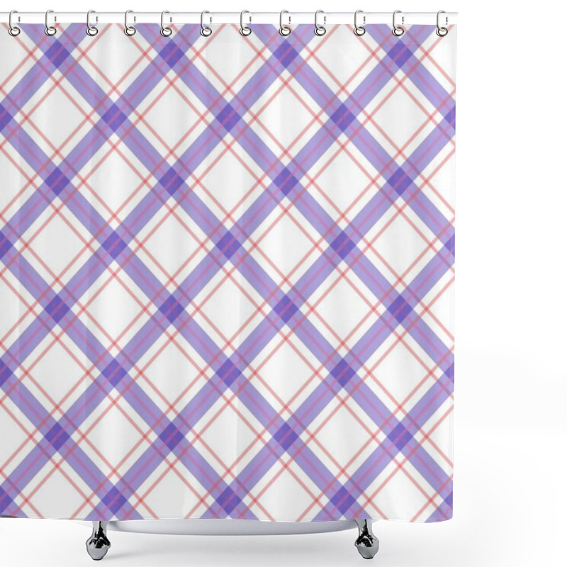 Personality  Sarong Motif With Grid Pattern. Seamless Gingham Pattern. Vector Illustrations. Texture From Squares/ Rhombus For - Tablecloths, Blanket, Plaid, Cloths, Shirts, Textiles, Dresses, Paper, Posters. Shower Curtains