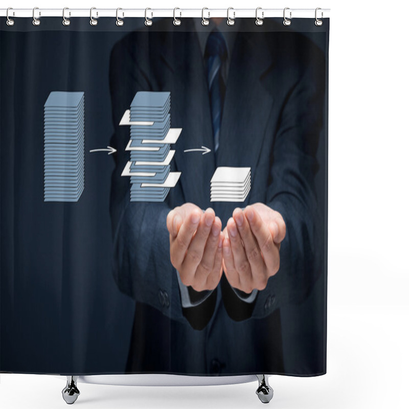 Personality  Data Mining Process And Big Data Analysis Shower Curtains