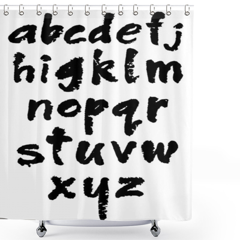 Personality  Abc Smallcaps Shower Curtains