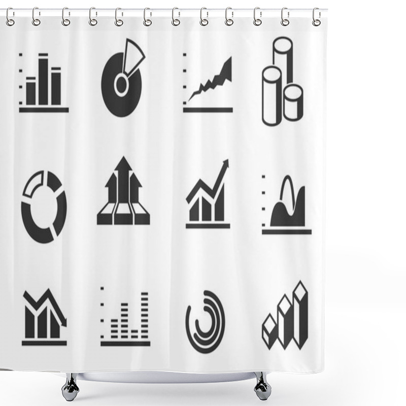 Personality  Information Graphic Shower Curtains