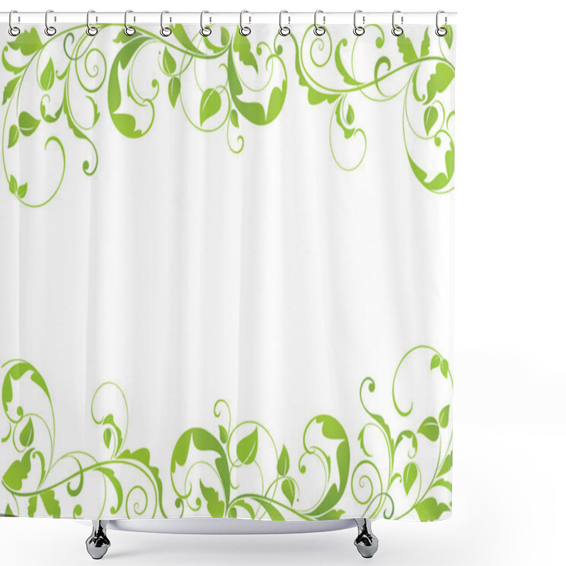 Personality  Green Border Shower Curtains