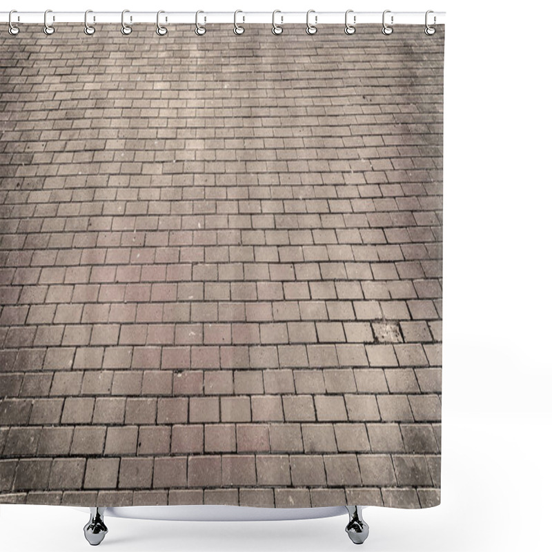 Personality  Brick Pavement Texture Shower Curtains