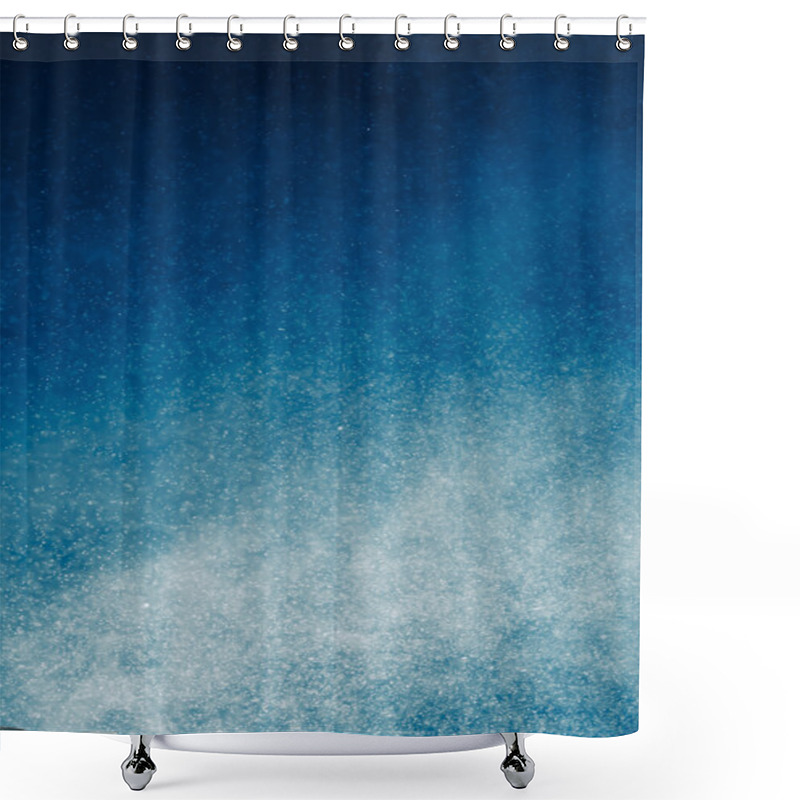 Personality  Abstract Blue Background Shower Curtains