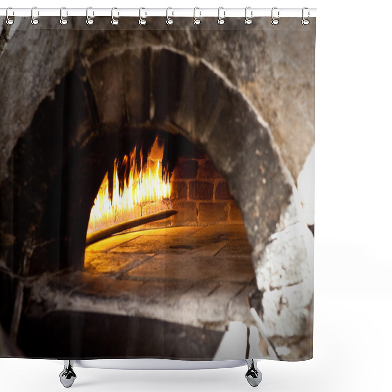 Personality  A Traditional Oven For Cooking. Shower Curtains