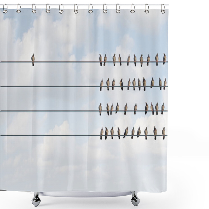 Personality  Individuality Symbol Shower Curtains