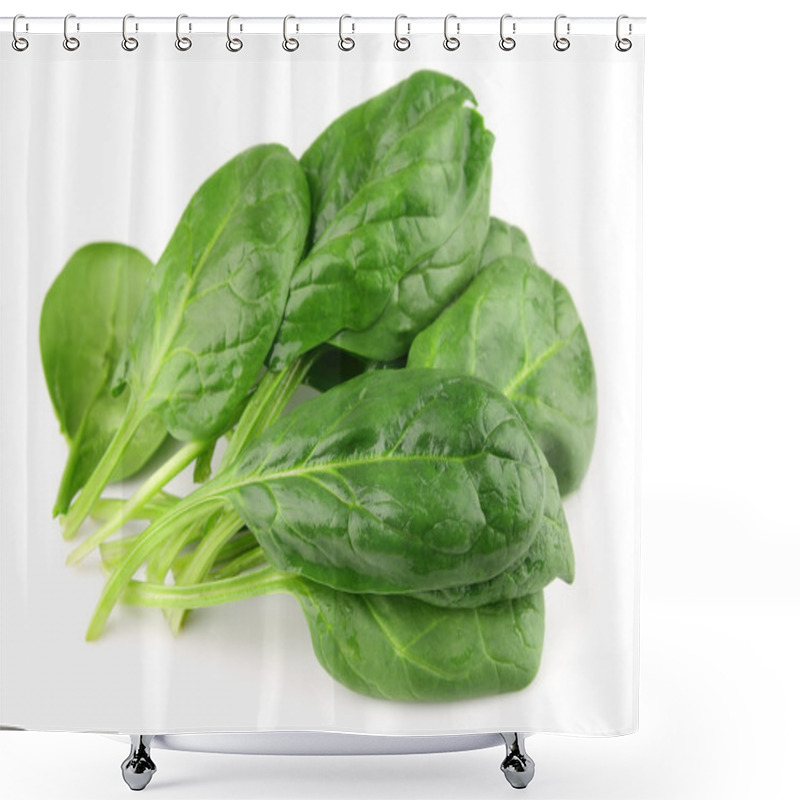 Personality  Spinach On White Shower Curtains