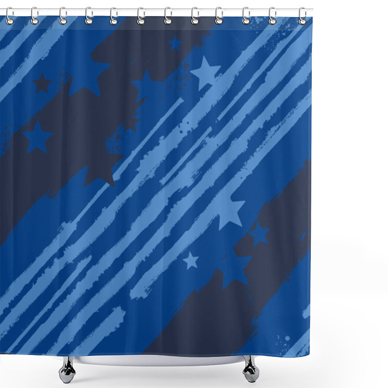 Personality  Stars And Stripes Seamless Pattern Shower Curtains