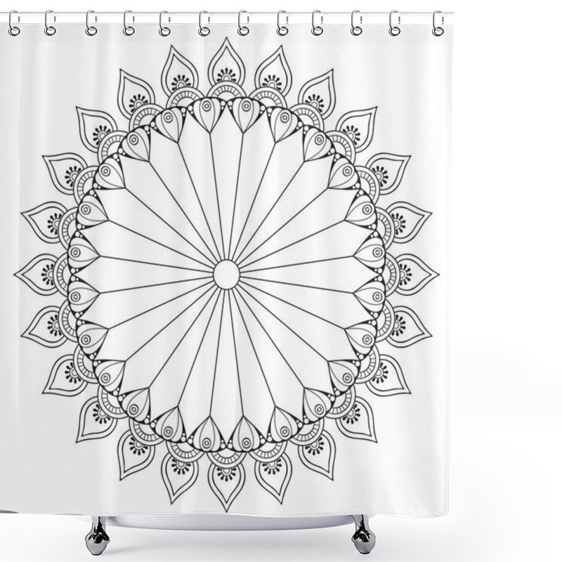 Personality  Vector Indian Mandala Shower Curtains