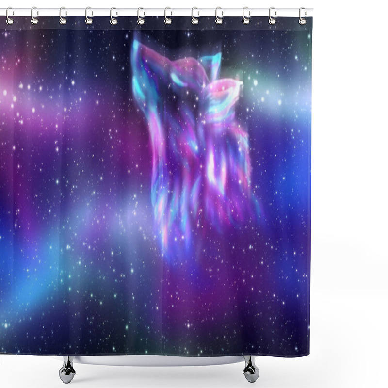 Personality  Howling Wolf Spirit Shower Curtains