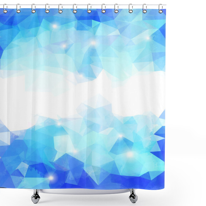 Personality  Abstract Grunge Triangle. Shower Curtains