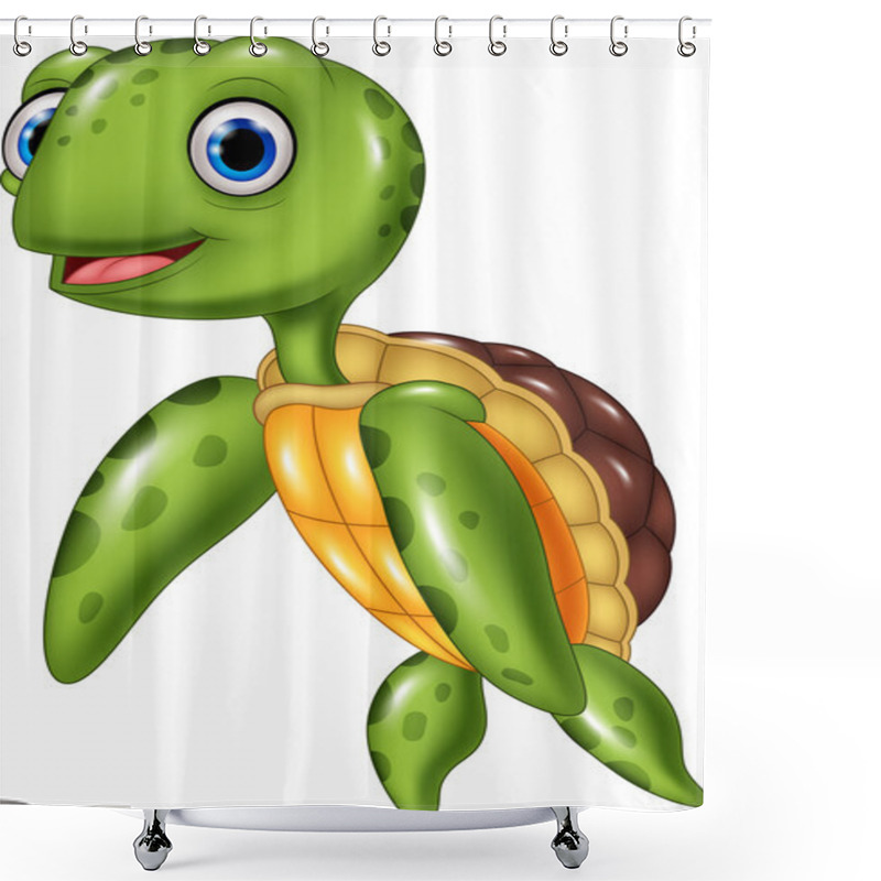 Personality  Cute Sea Turtle Shower Curtains