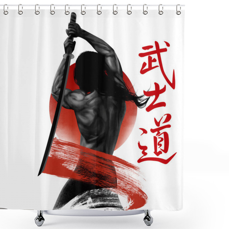 Personality  Samurai Shower Curtains