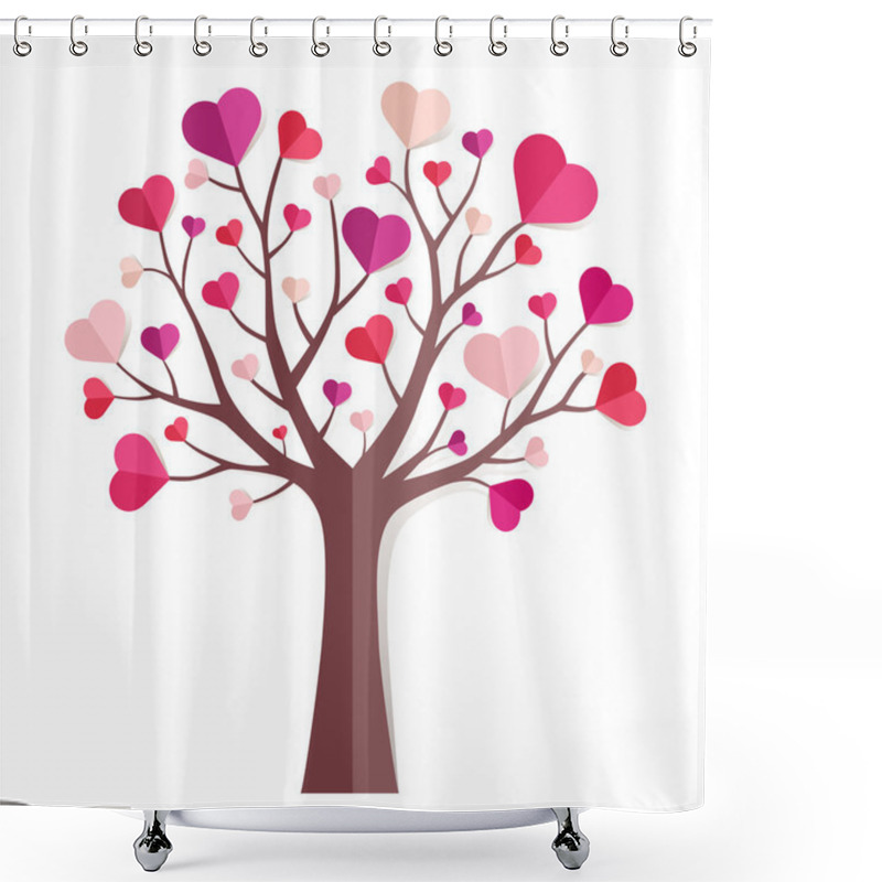 Personality  Love Tree Shower Curtains