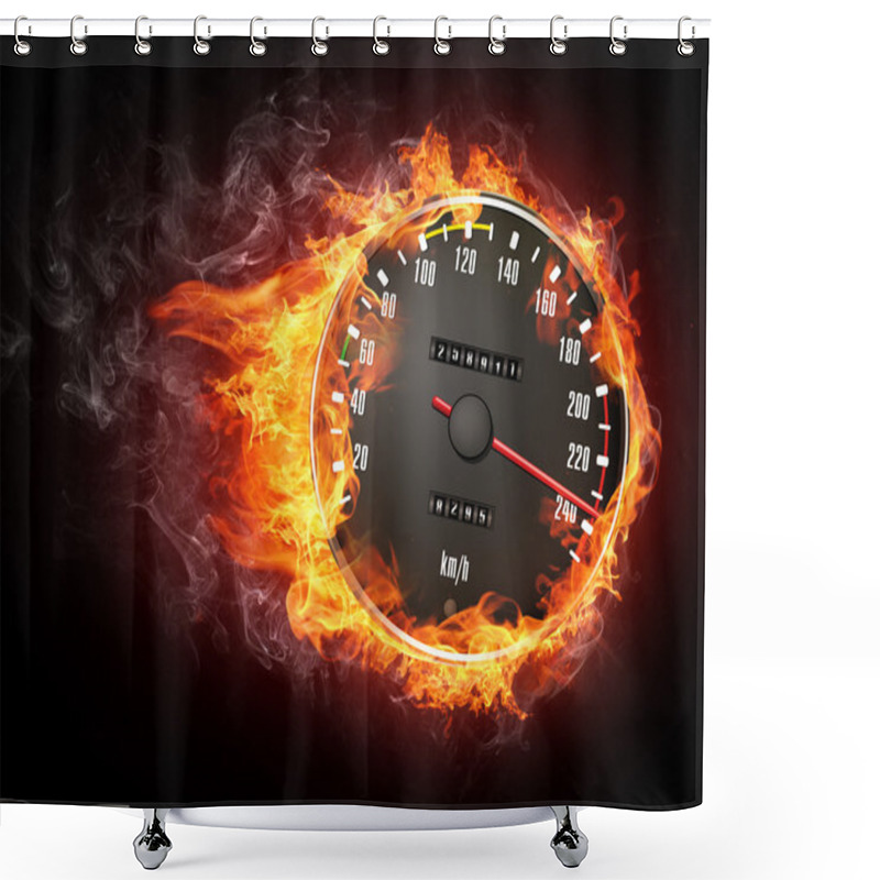 Personality  Speedometer Shower Curtains