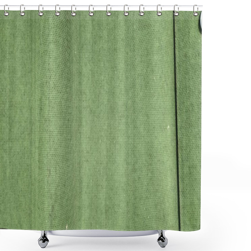 Personality  Green Background With Textured Surface Shower Curtains