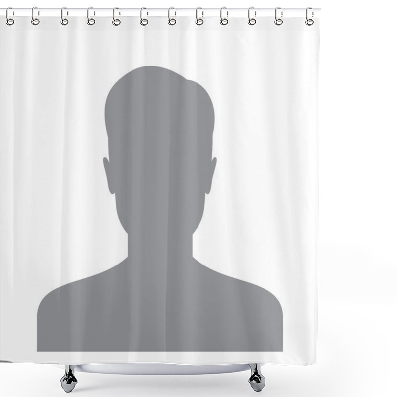 Personality  Male User Icon Shower Curtains