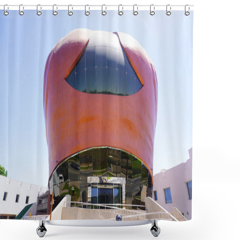 Personality  Large Falcon's Helmet Katara Children's Mall Of Katara Commercial Plaza At Katara Cultural Village, In Doha, Qatar Shower Curtains