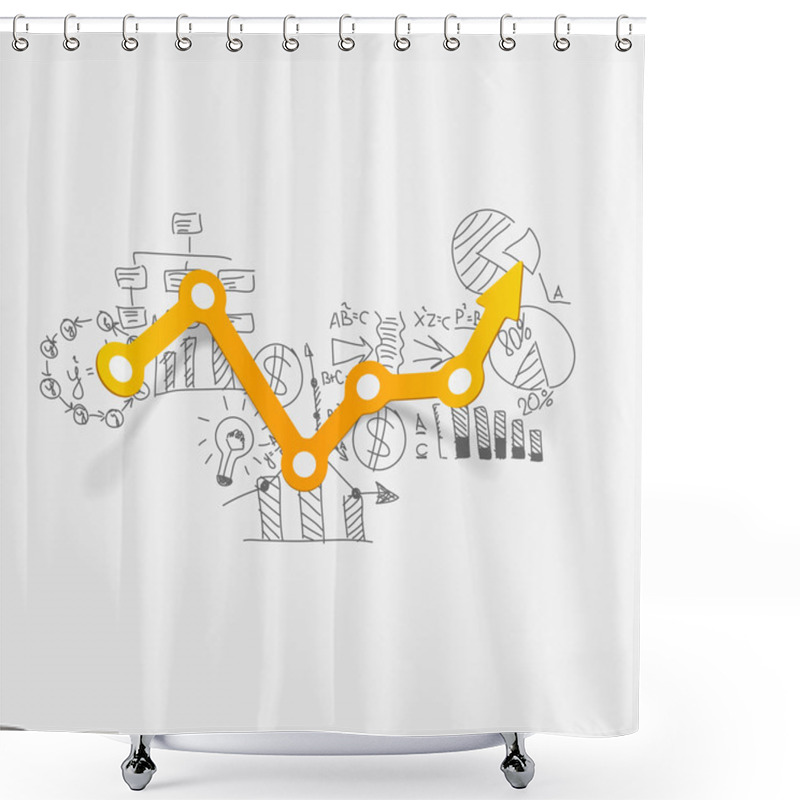 Personality  Drawing Business Formulas: Chart Shower Curtains