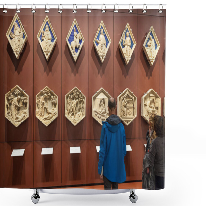 Personality  Room With Panels In Museo Dell Opera Del Duomo Shower Curtains