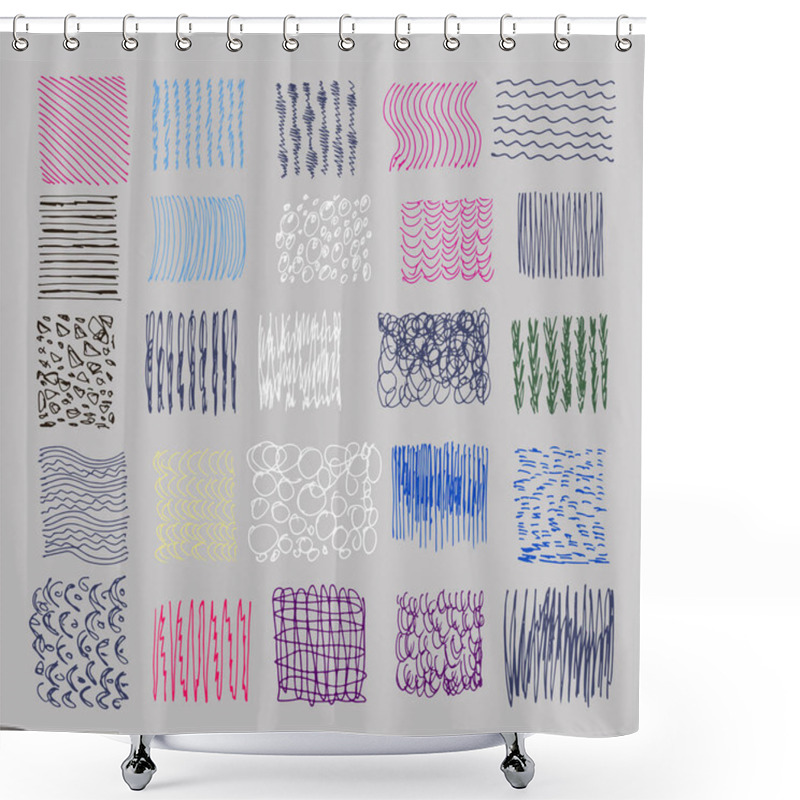 Personality  Set Of Texture10 Shower Curtains