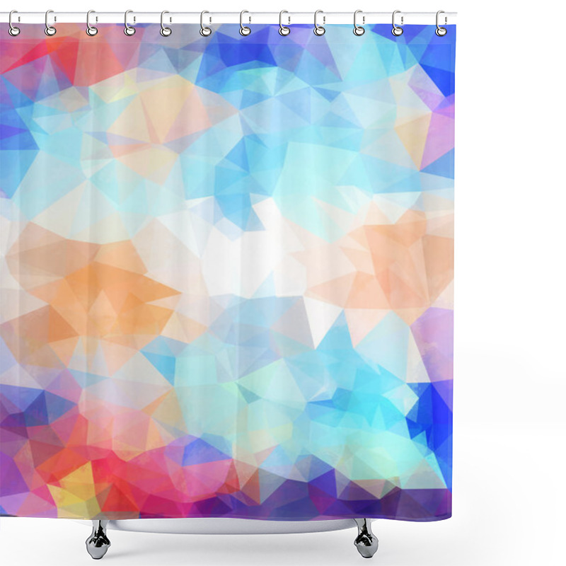 Personality  Abstract Grunge Triangle. Shower Curtains