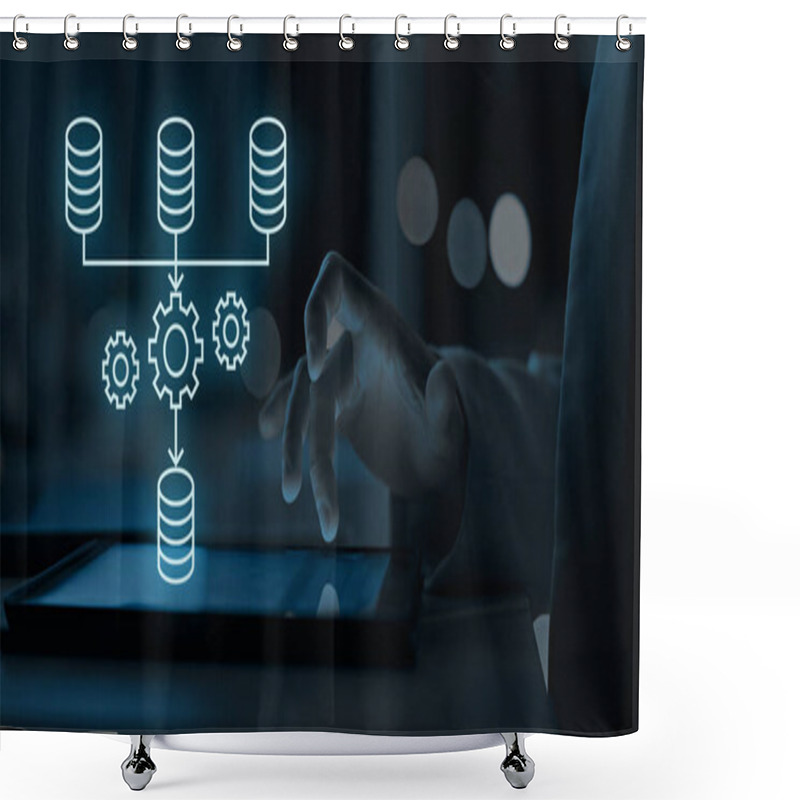 Personality  ETL (Extract, Transform, Load) Processing Is A Critical Component Of Data Integration And Management That Helps Prepare Data For Analysis, Reporting, And Storage Shower Curtains