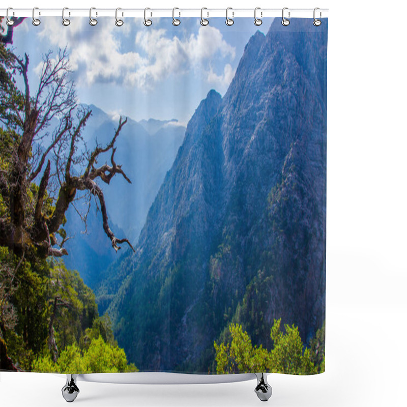 Personality  Samaria Canyon On Island Crete, Greece Shower Curtains