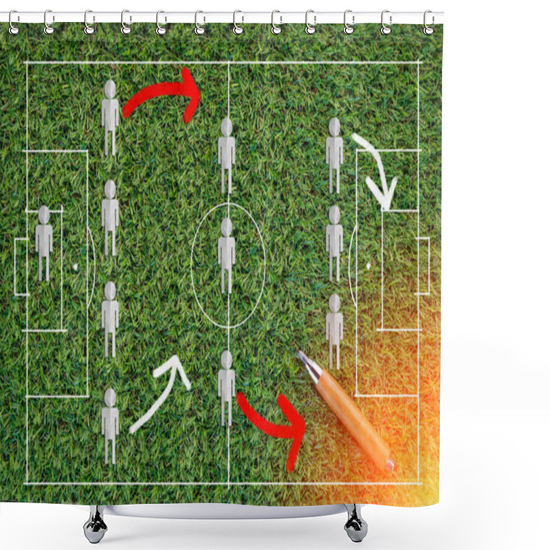 Personality  The Tactic Game Of The Football Stretegy Shower Curtains