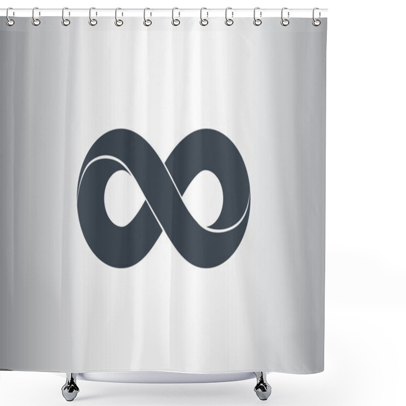 Personality  Infinity Symbol Web Icon  Shower Curtains