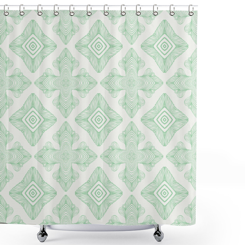 Personality  Linear Medieval Vector Seamless Pattern Shower Curtains