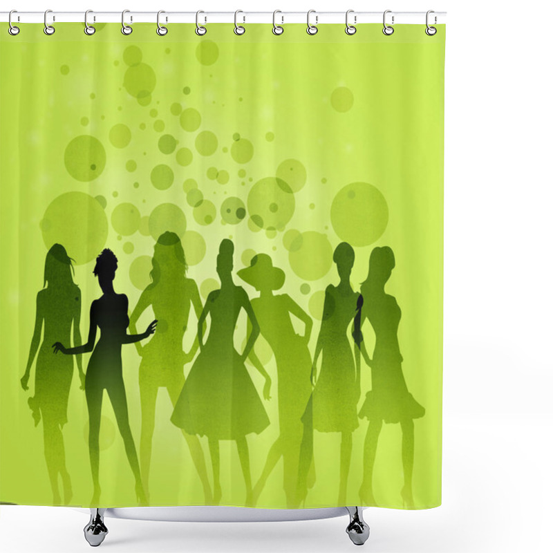 Personality  Vogue, Strike A Pose! Shower Curtains