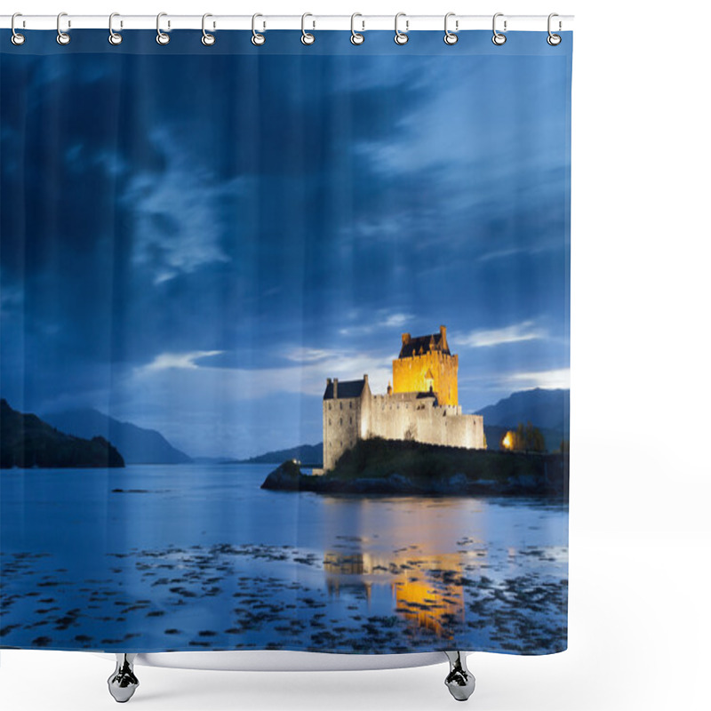 Personality  Eilean Donan Castle At Twilight, Scotland Shower Curtains