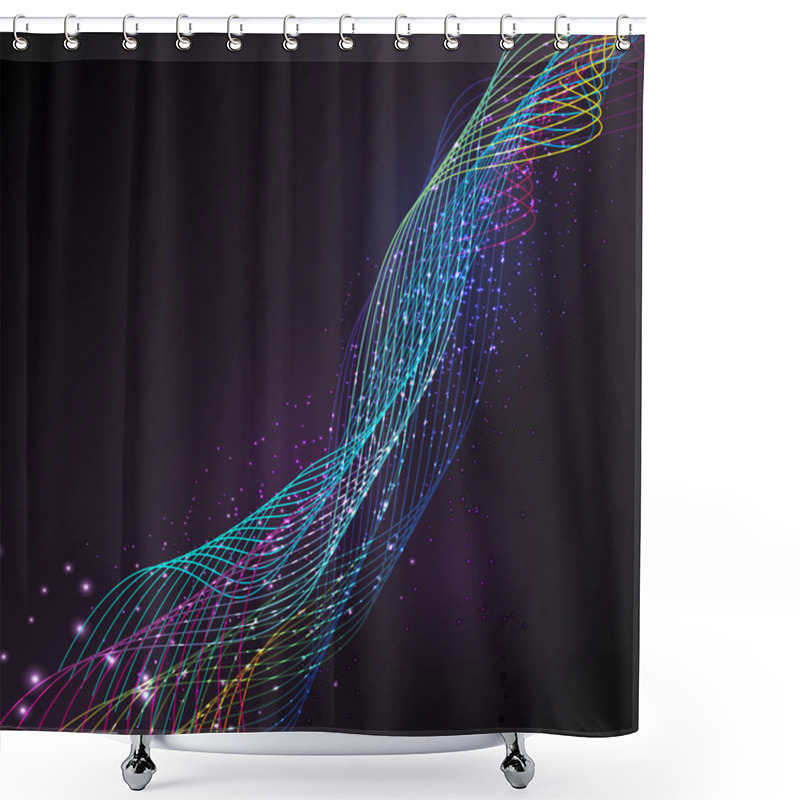 Personality  Vector Abstract Background. Vector Illustration. Shower Curtains