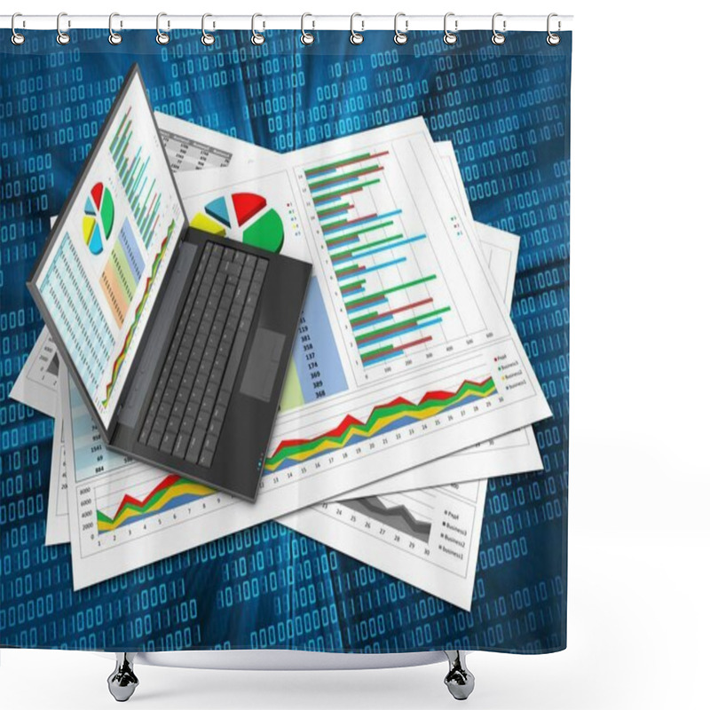 Personality  Business Documents And Personal Computer Shower Curtains