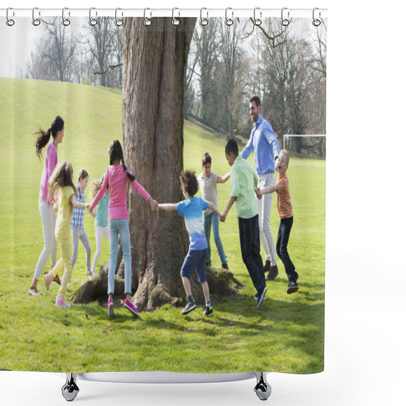 Personality  Ring -A -Rosie Shower Curtains