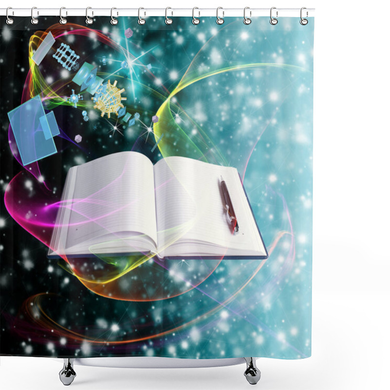 Personality  Education.Science.Research Cosmos Shower Curtains