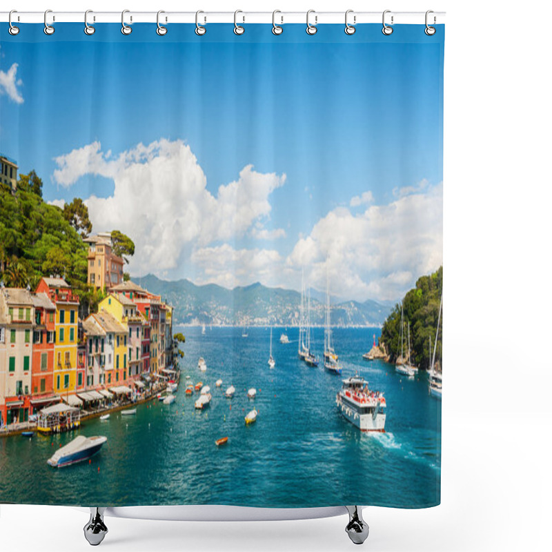 Personality  Beautiful Sea Coast In Portofino, Italy Shower Curtains