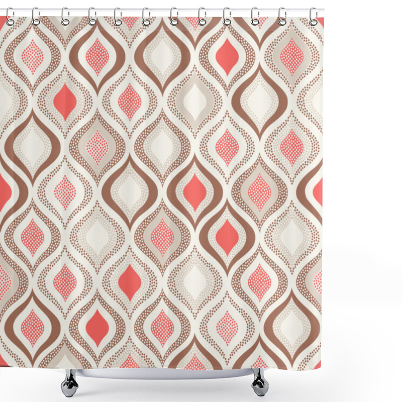 Personality  Geometric Dots Pattern Shower Curtains