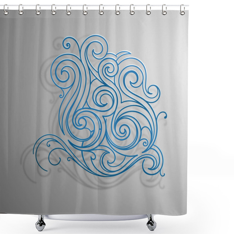 Personality  Water Splash Shower Curtains