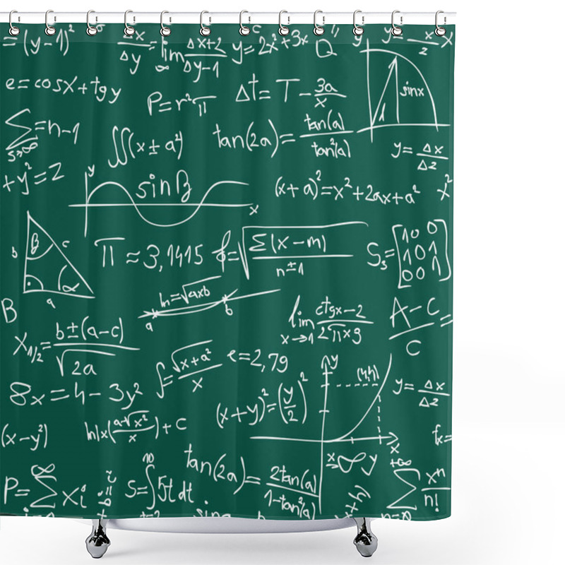 Personality  Math Background Shower Curtains