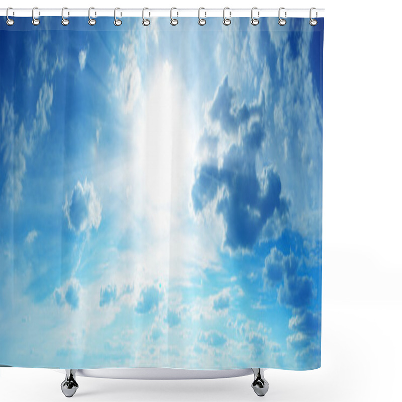 Personality  Clouds In Sky Shower Curtains